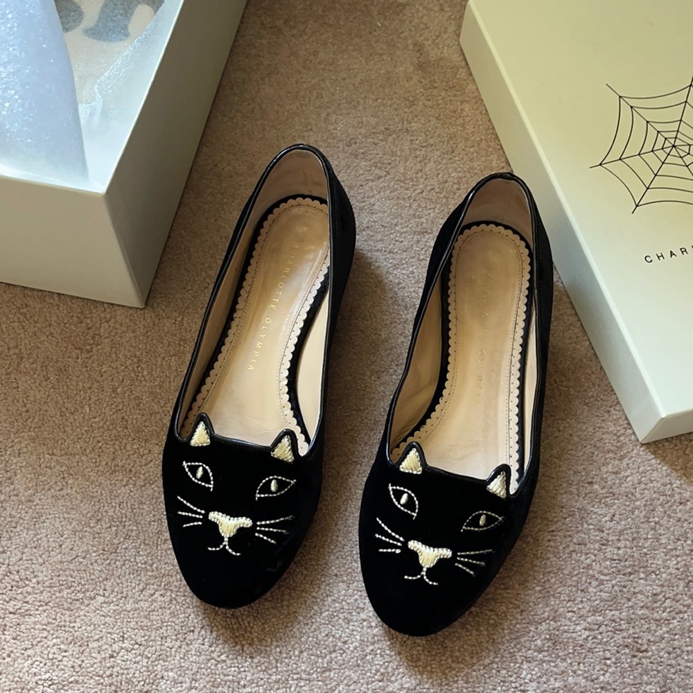 Charlotte Olympia Kitty Flats size 36.5